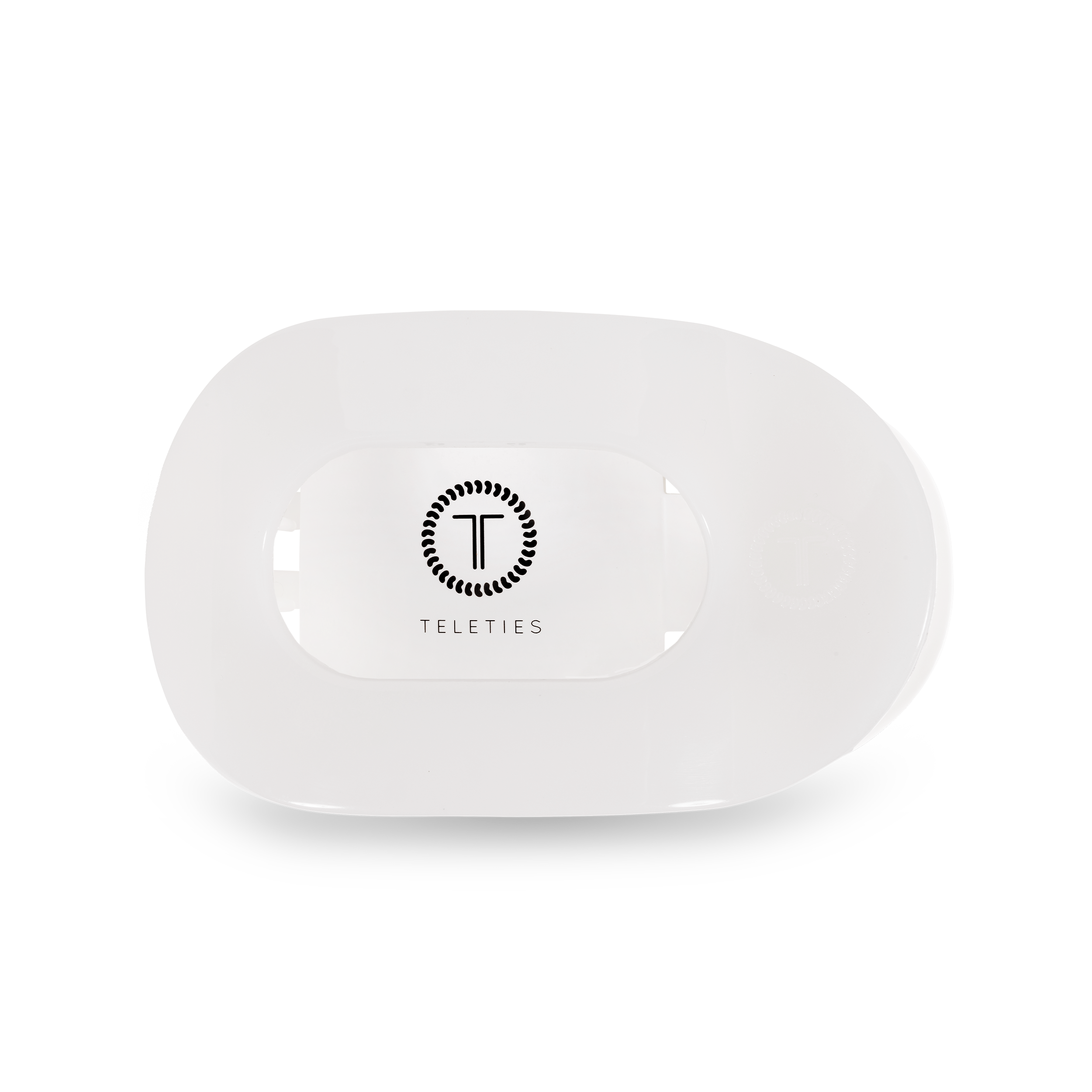 Round Flat Hair Clip | Med. | Coconut White