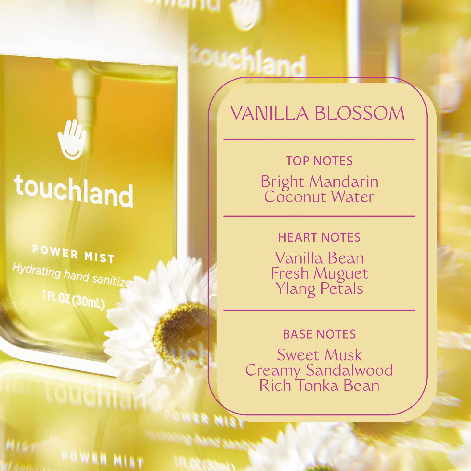 Power Mist Vanilla Blossom - Hand Sanitizer - Surprise Lily