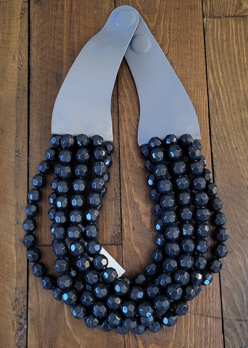 Chunky Beaded Layered Magnetic Necklace