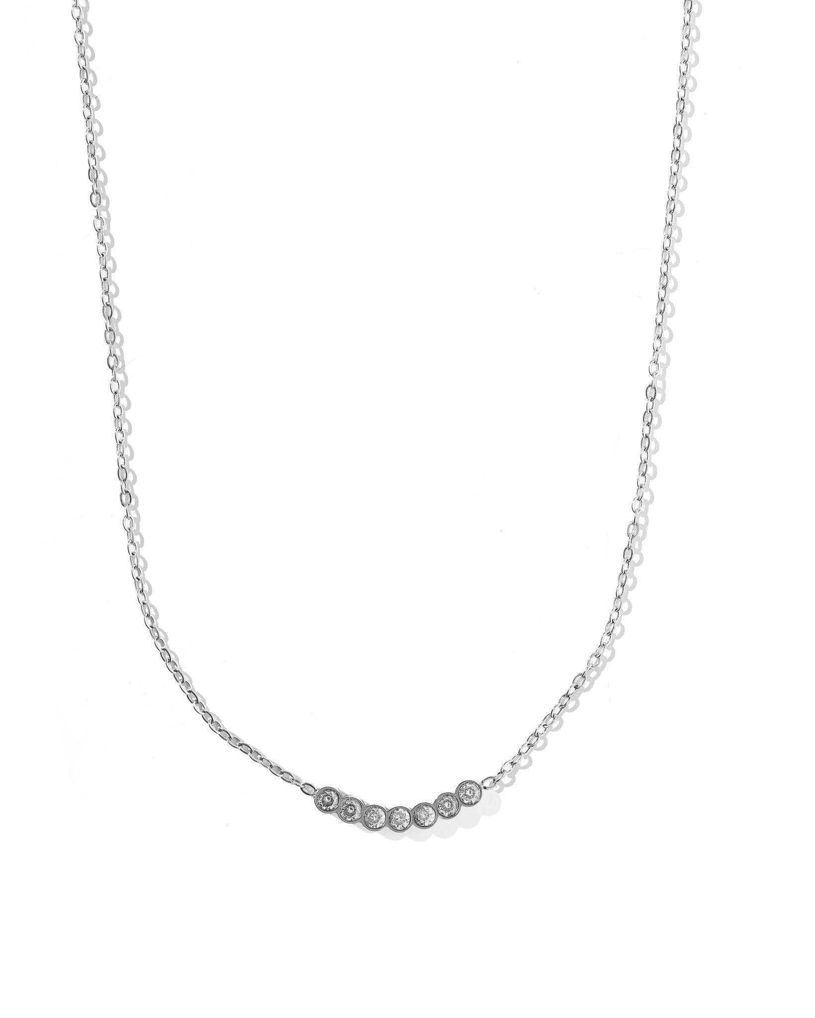 Necklace - Abigail Silver - Surprise Lily