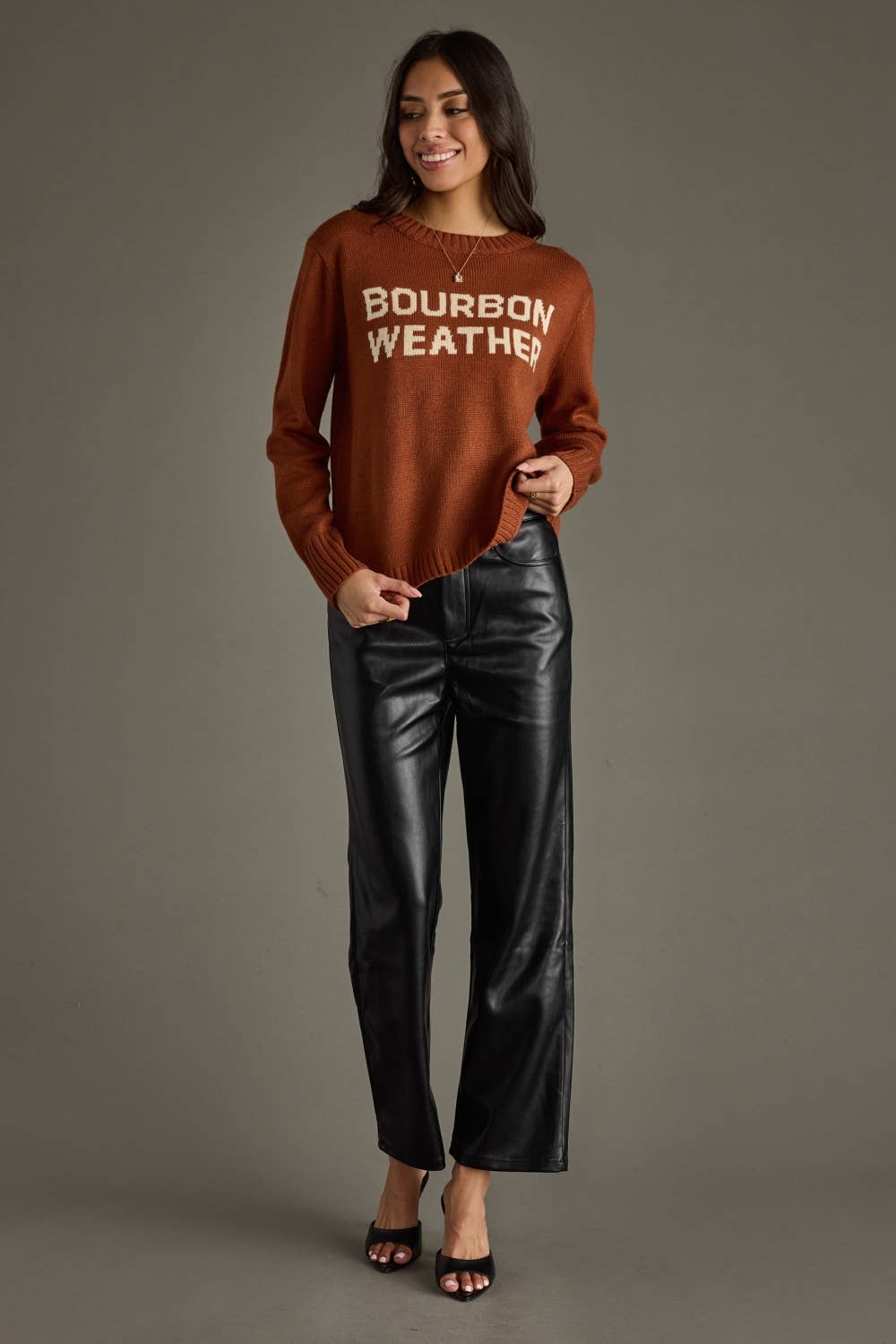 Bourbon Weather Sweater in Rust