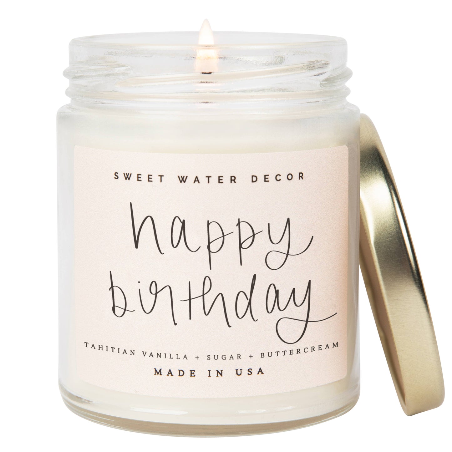 Happy Birthday 9 oz Soy Candle - Home Decor & Gifts - Candle - Surprise Lily