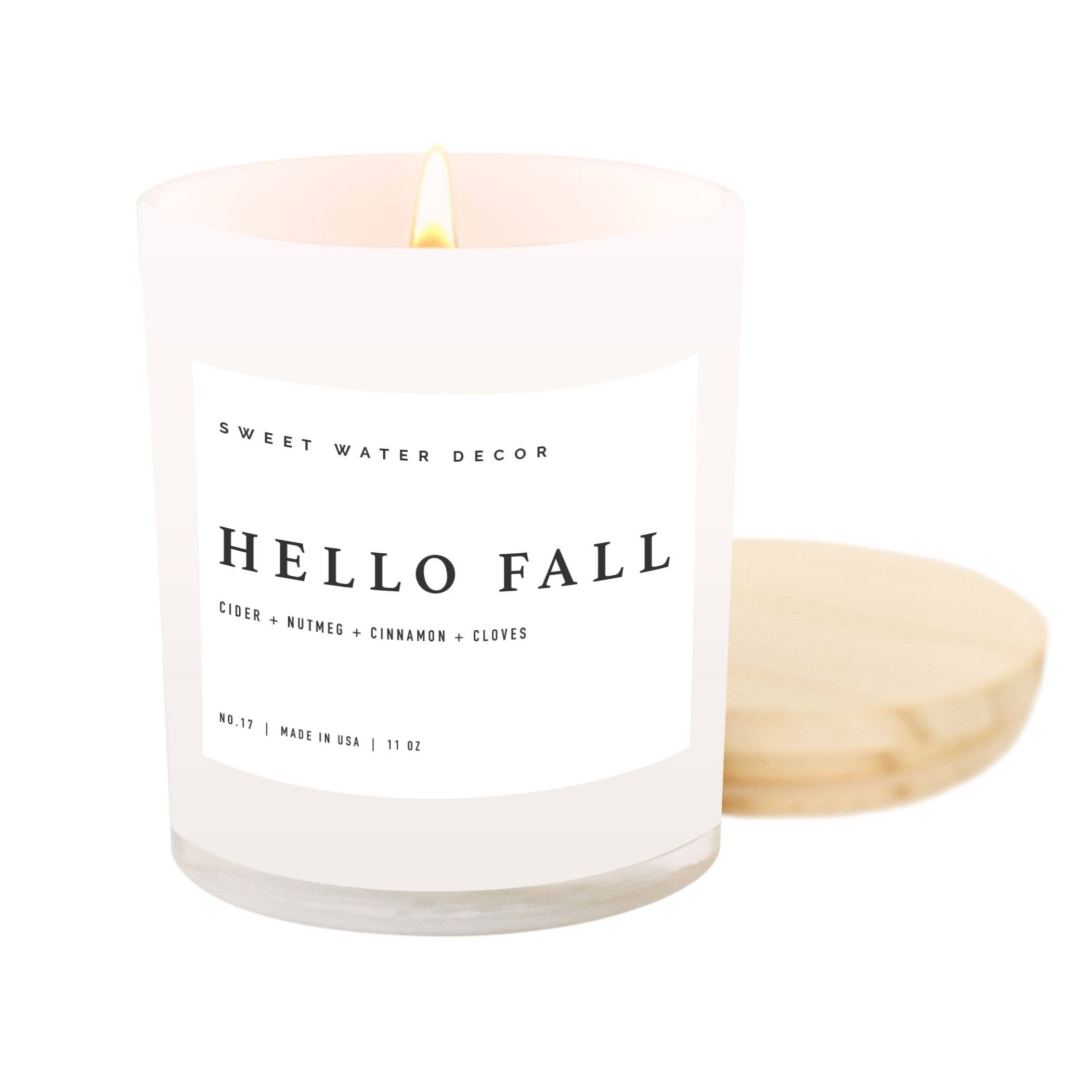 Hello Fall 11 oz Soy Candle - Fall Home Decor & Gifts