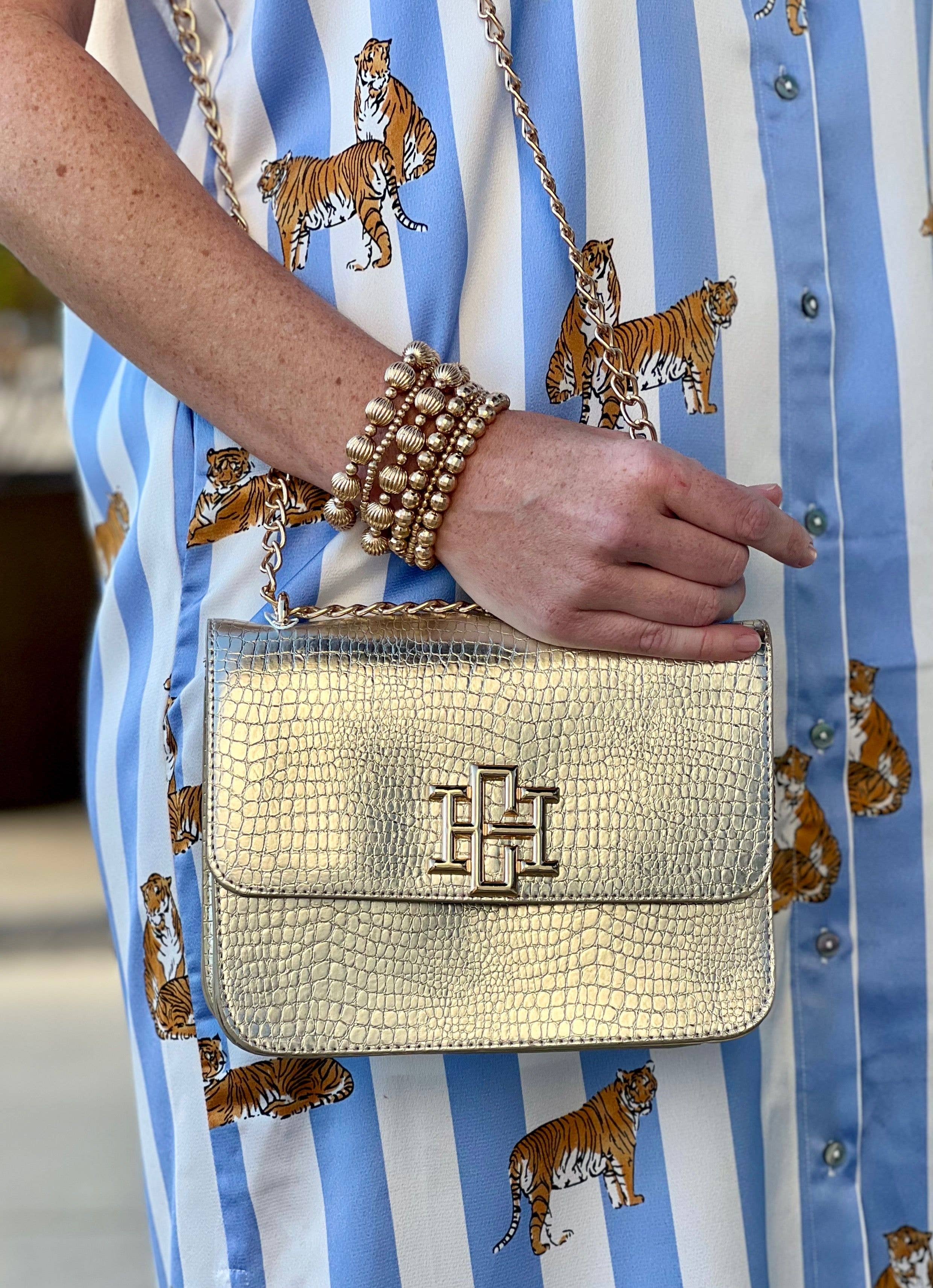 Caroline Hill Rory Crossbody Gold